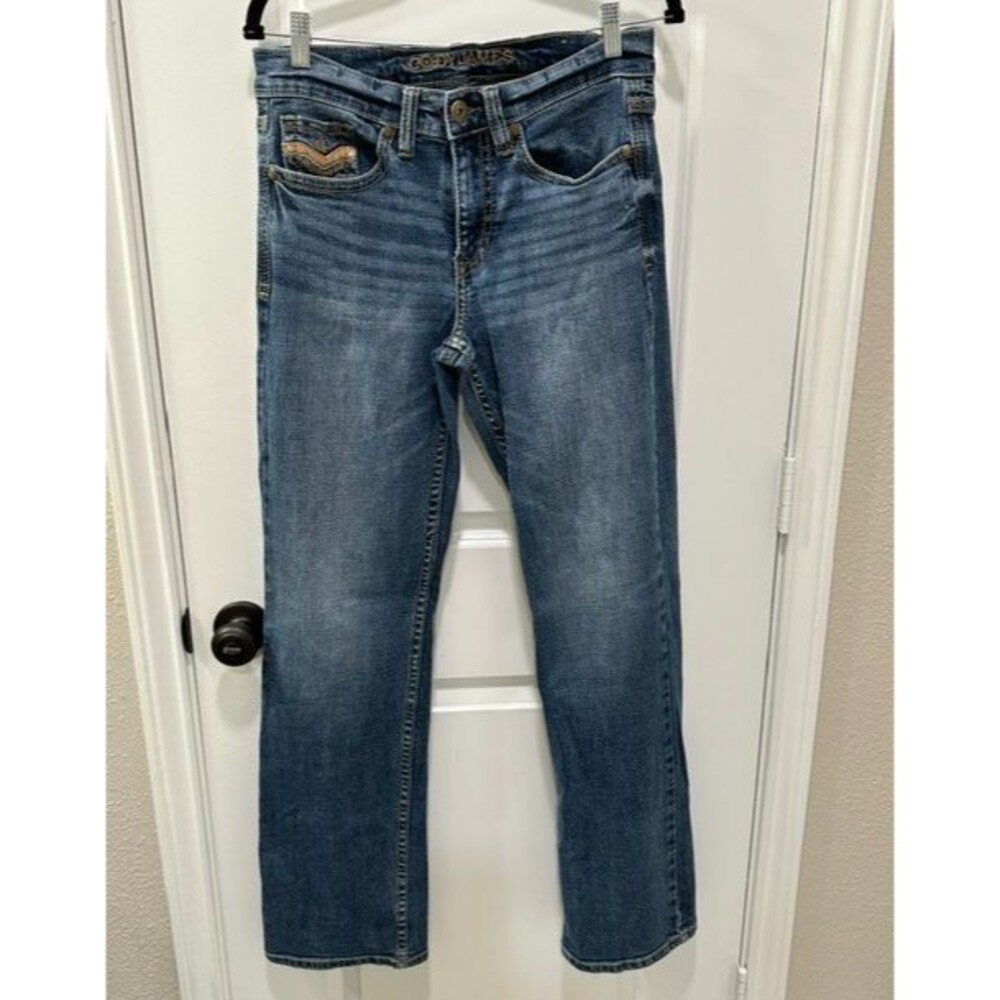 Cody James Men's Bootcut Western Jeans Size 30x34 Medium Wash Blue Cowboy Denim - Picture 1 of 8